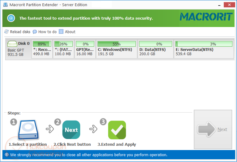 Macrorit Partition Extender Server Free Key