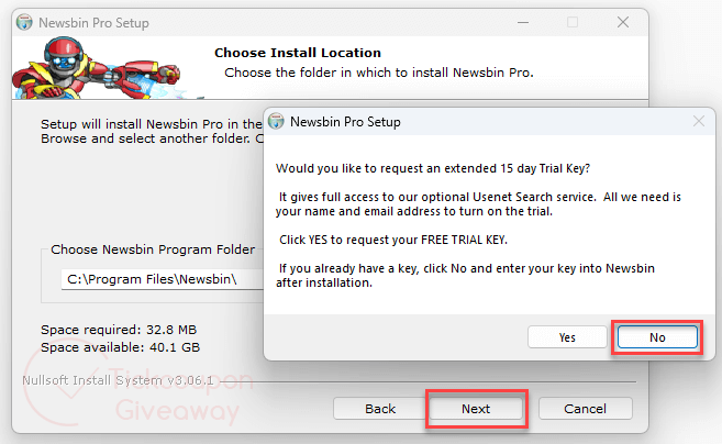 newsbin pro installation