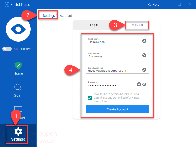 sign up secureaplus catchpulse pro