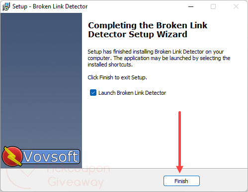 install vovsoft broken link detector