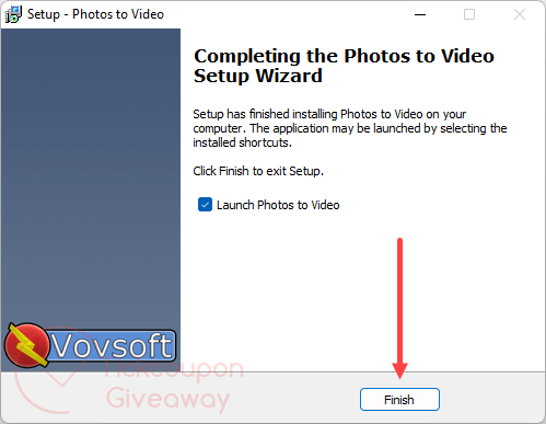 install vovsoft photos to video
