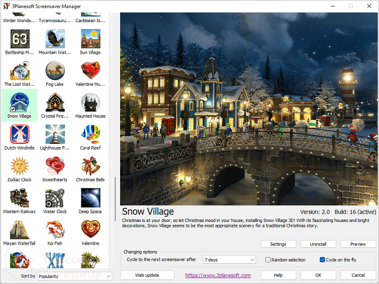 3d planesoft screensaver snow village giveaway free 3D Planesoft Screensaver Snow Village Giveaway Free