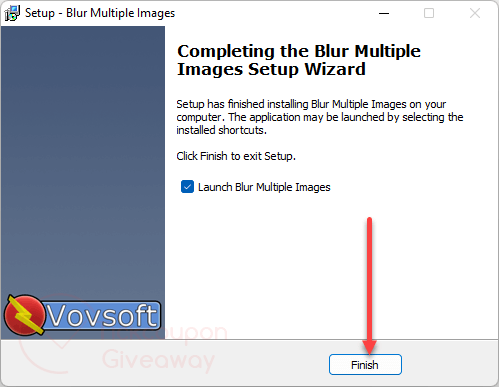 install vovsoft blur multiple images