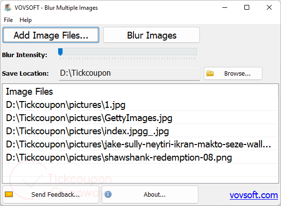 Vovsoft Blur Multiple Images Free License Giveaway