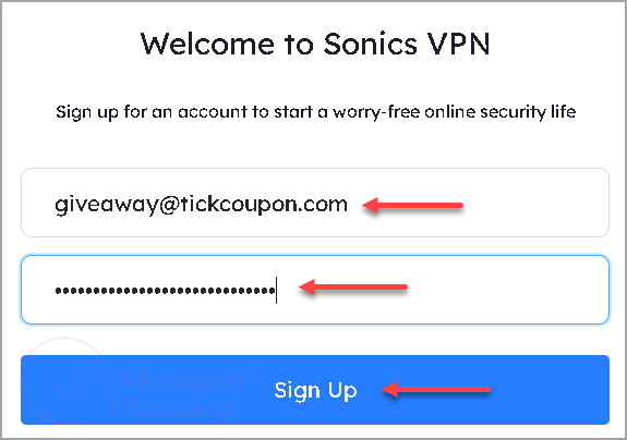 sign up sonics vpn