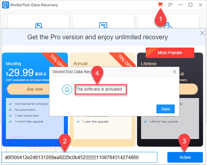 activate workintool data recovery tool