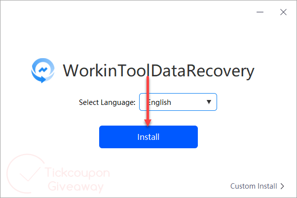 install workintool data recovery tool