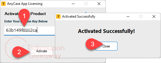 register anycase app