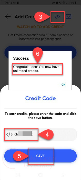 redeem code hapi vpn