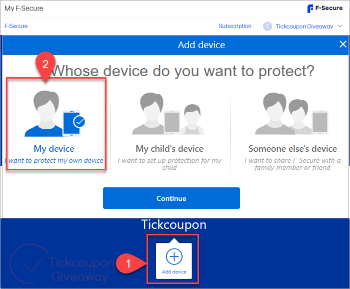 add device f secure total