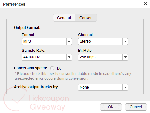 audbite spotify music converter preferences