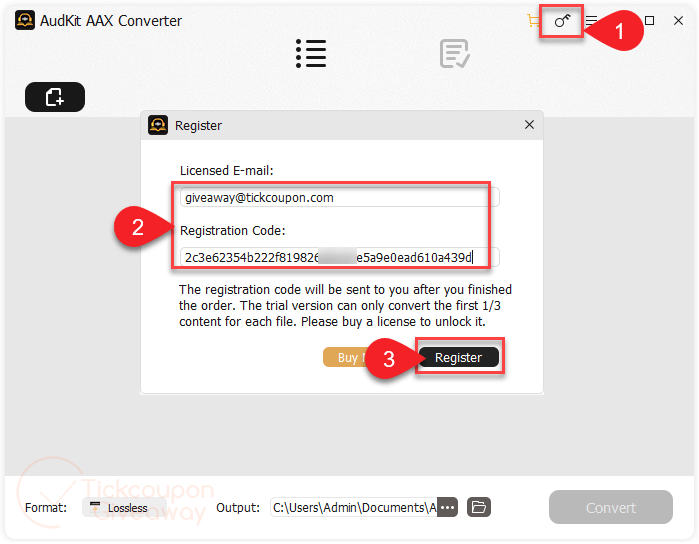 register audkit audible aax converter