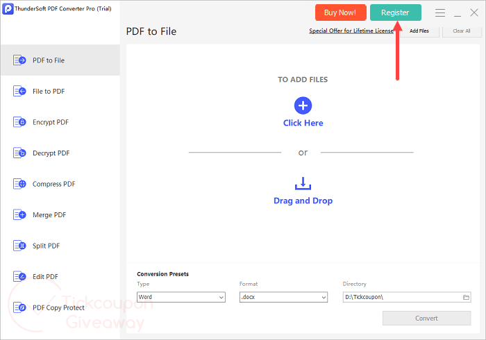 register thundersoft pdf converter