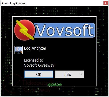 about vovsoft log analyzer