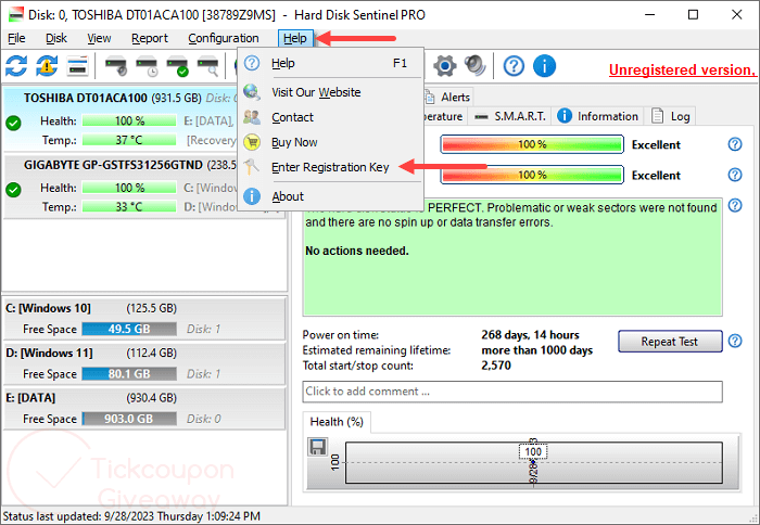 hard disk sentinel professional activation