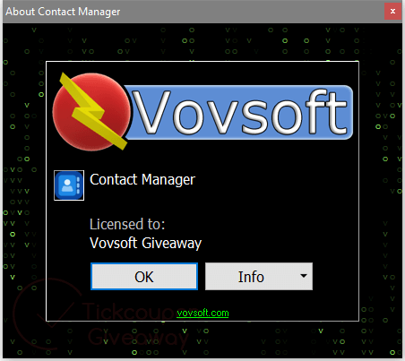 about vovsoft contact manager
