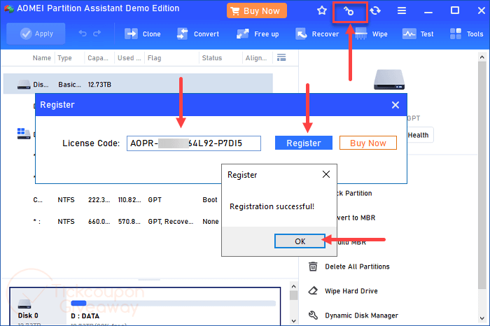register aomei partition assistant pro register aomei partition assistant pro