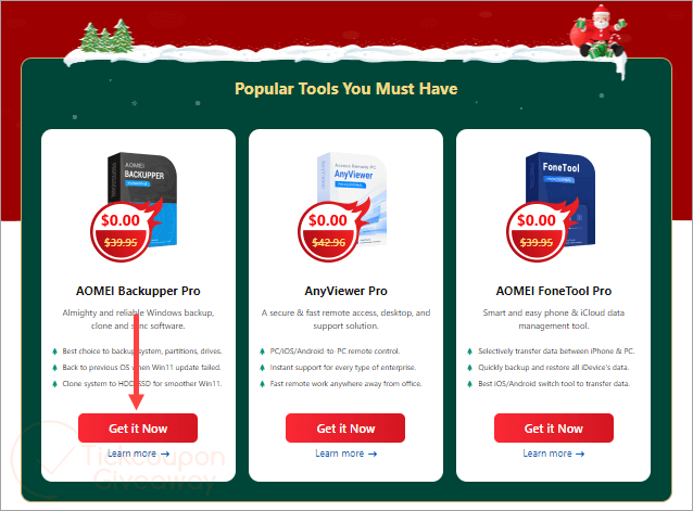 the biggest aomei christmas carnival giveaway the biggest aomei christmas carnival giveaway