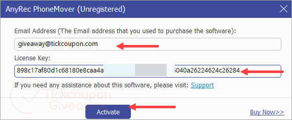 activate anyrec phonemover