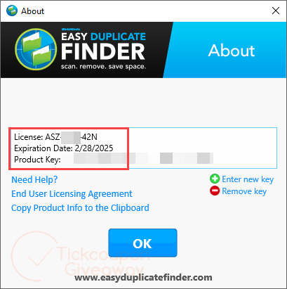 license info easy duplicate finder license info easy duplicate finder