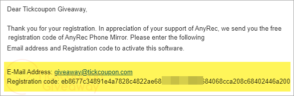 get anyrec phone mirror license key