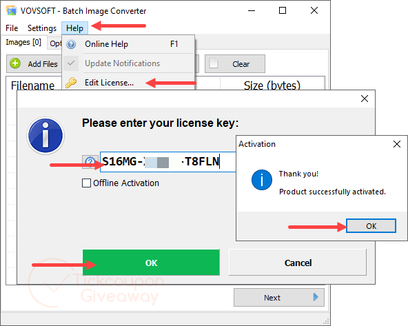 activate vovsoft batch image converter
