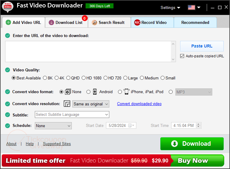 Fast Video Downloader 1年授权