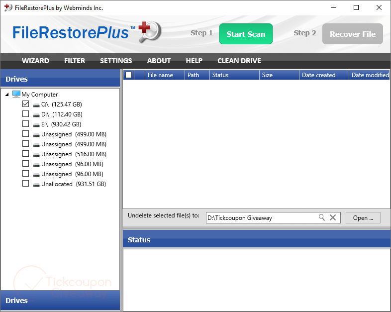 filerestoreplus main screenshot filerestoreplus main screenshot