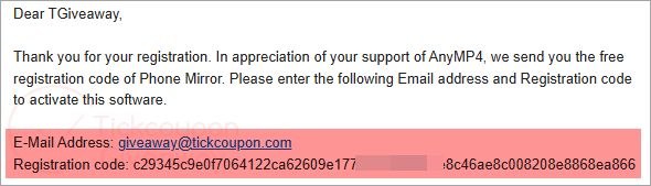 get anymp4 phone mirror code