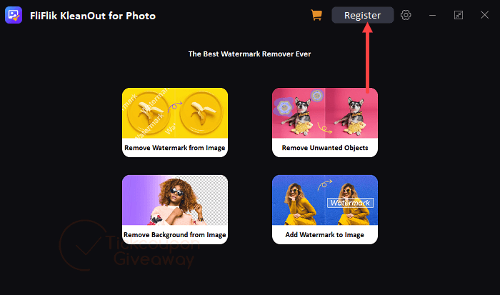 register fliflik kleanout for photo