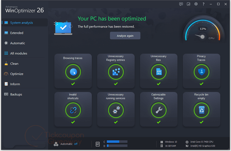 Ashampoo WinOptimizer 26 Key Free
