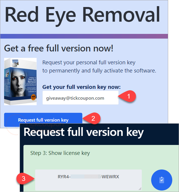 get softorbits red eye removal free key