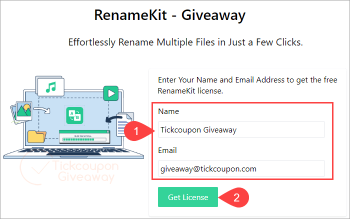 renamekit giveaway page free