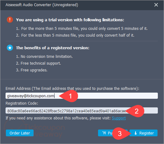 activate aiseesoft audio converter