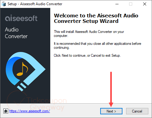 install aiseesoft audio converter