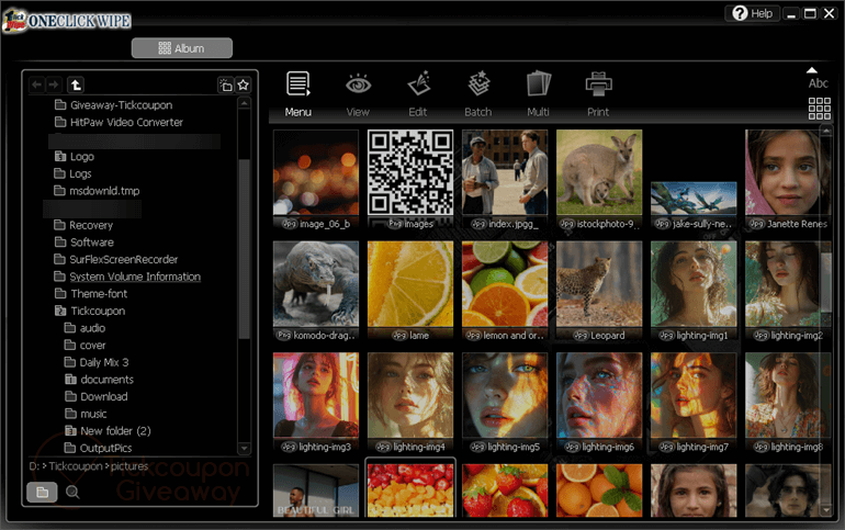 franzis oneclick wipe main screenshot free