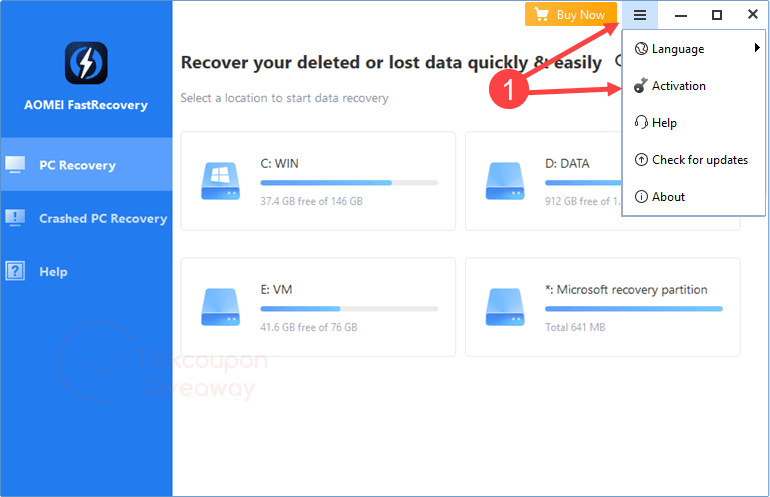 activation aomei fastrecovery activation aomei fastrecovery