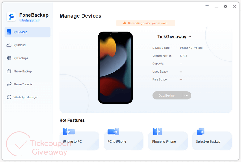 aomei fonebackup pro giveaway screenshot AOMEI FoneBackup PRO 1 Year Giveaway Screenshot