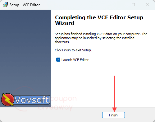 install vovsoft vcf editor