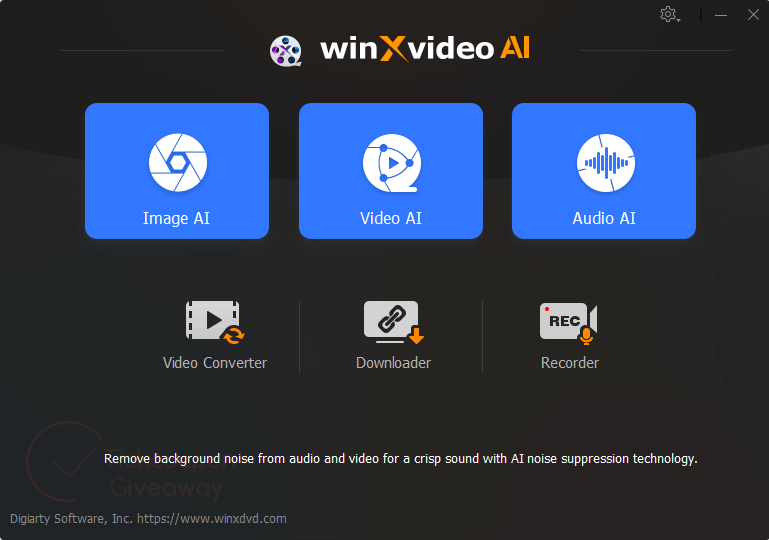 WinXvideo AI 免费许可证 – 视频和图像增强器