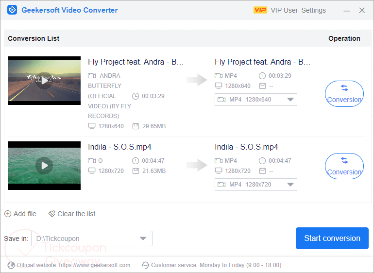 Geekersoft Video Converter