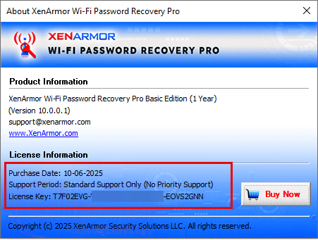 xenarmor wifi password recovery pro license info xenarmor wifi password recovery pro license info